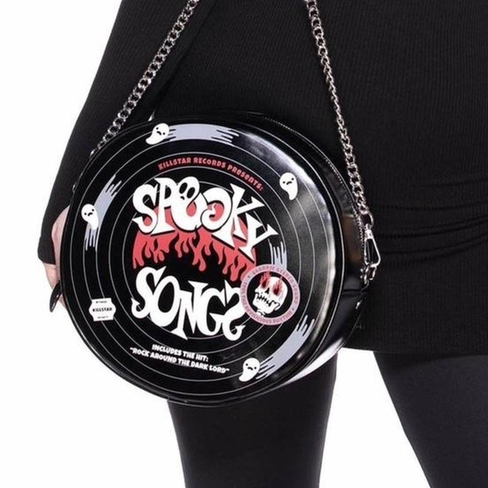 Killstar black spooky songs vinyl bag new *FLAWED*